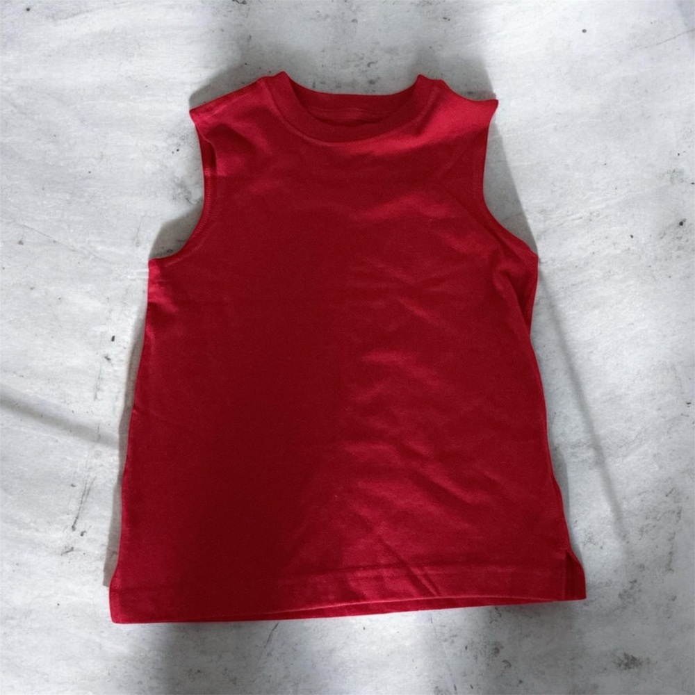 Buy one get one 50% off 
Basic Editions Red Sleeveless Tank Top for Kids